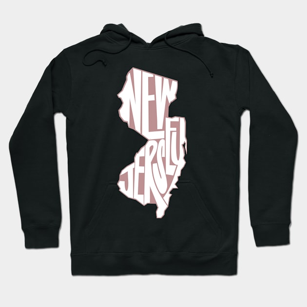 New Jersey - Pink Hoodie by mmirabella